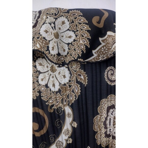 Studio 1940  Womens Long Sleeve Blouse Top Ruffle Collar Multi Gothic Size 18/20 - Picture 9 of 10